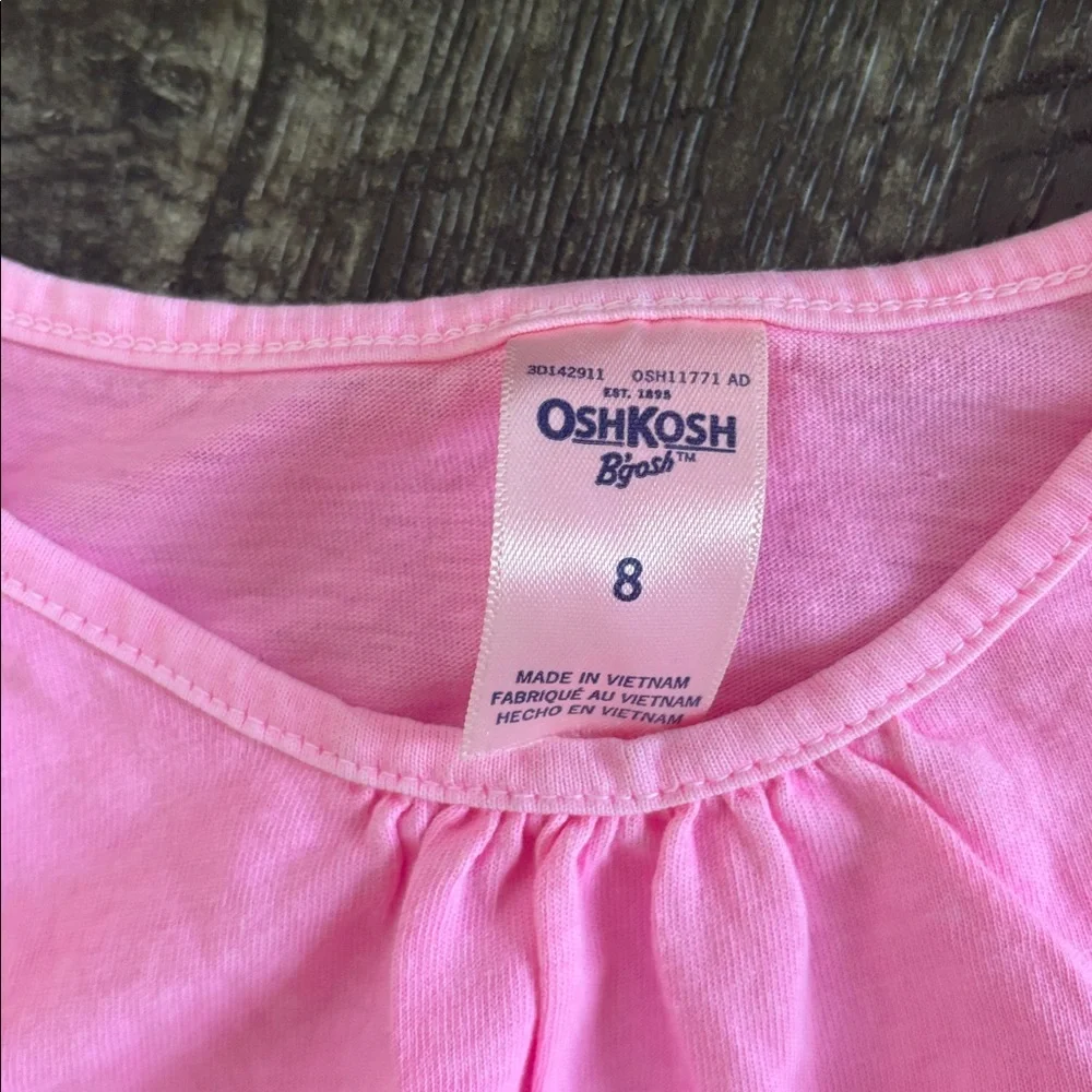 GAP Olive Green Girls Button-Front Skort & Oshkosh pink tops